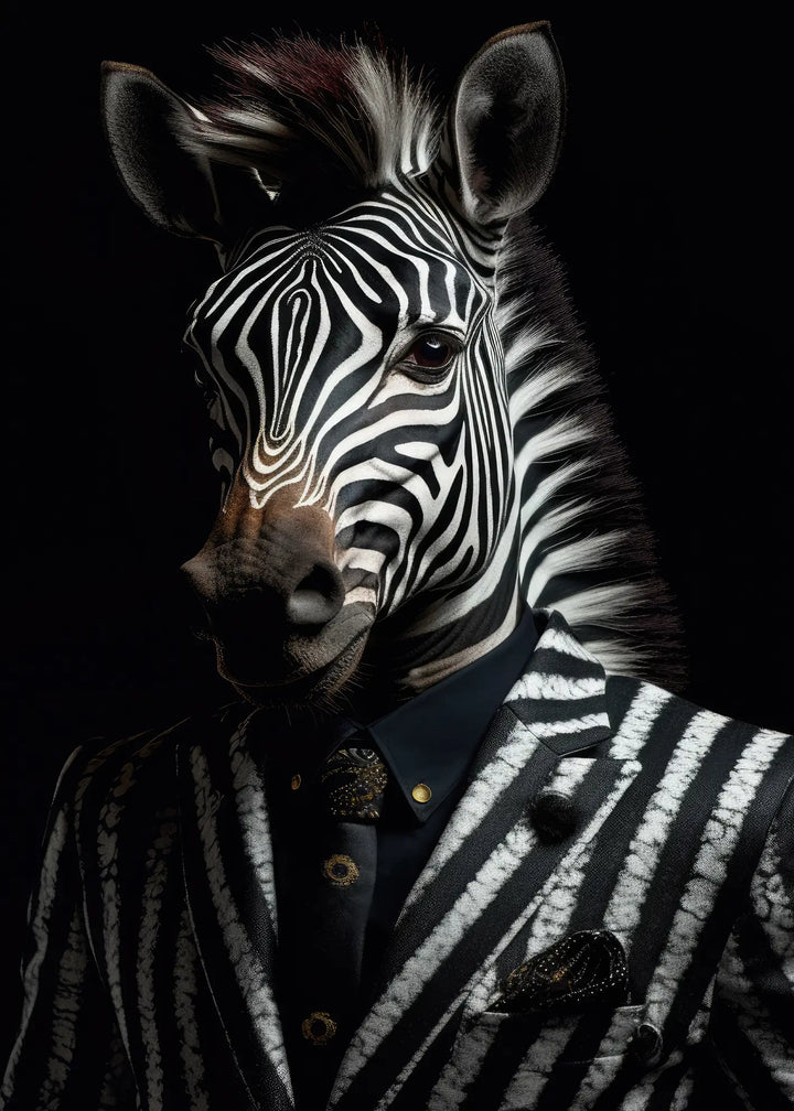Ljuddämpande tavla  - Zebra Chic