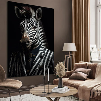Ljuddämpande tavla  - Zebra Chic