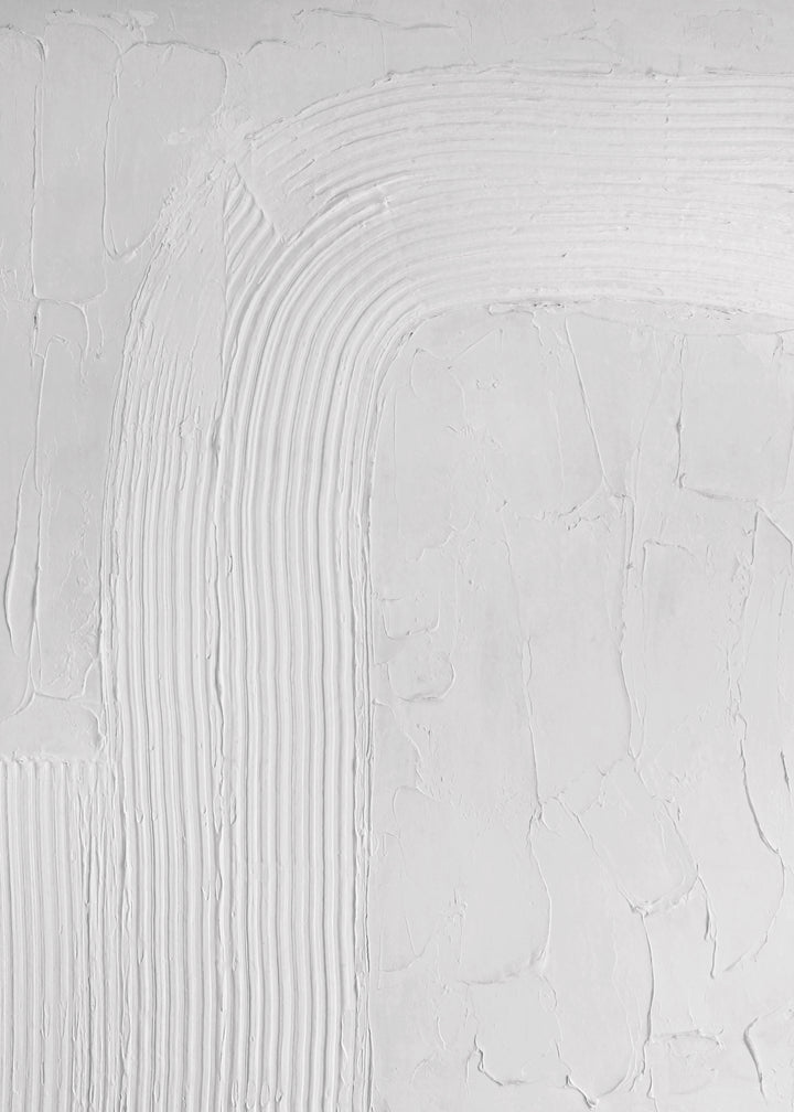 Abstrakt Oljemålning - Whitesmoke