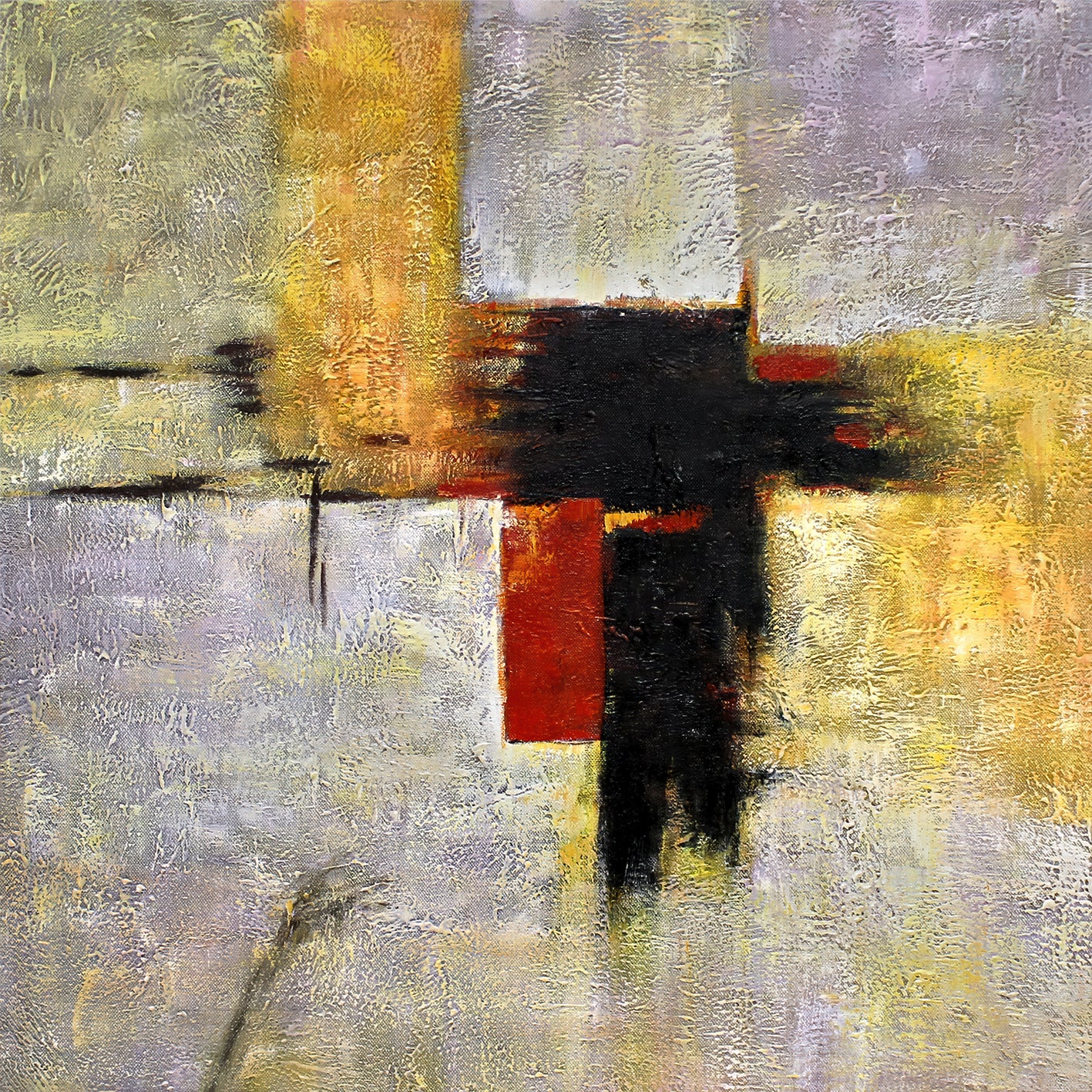 Abstrakt Oljemålning - Arezzo (120x120)