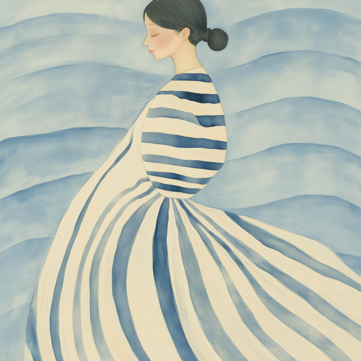 Ljuddämpande tavla - Drift in Blue