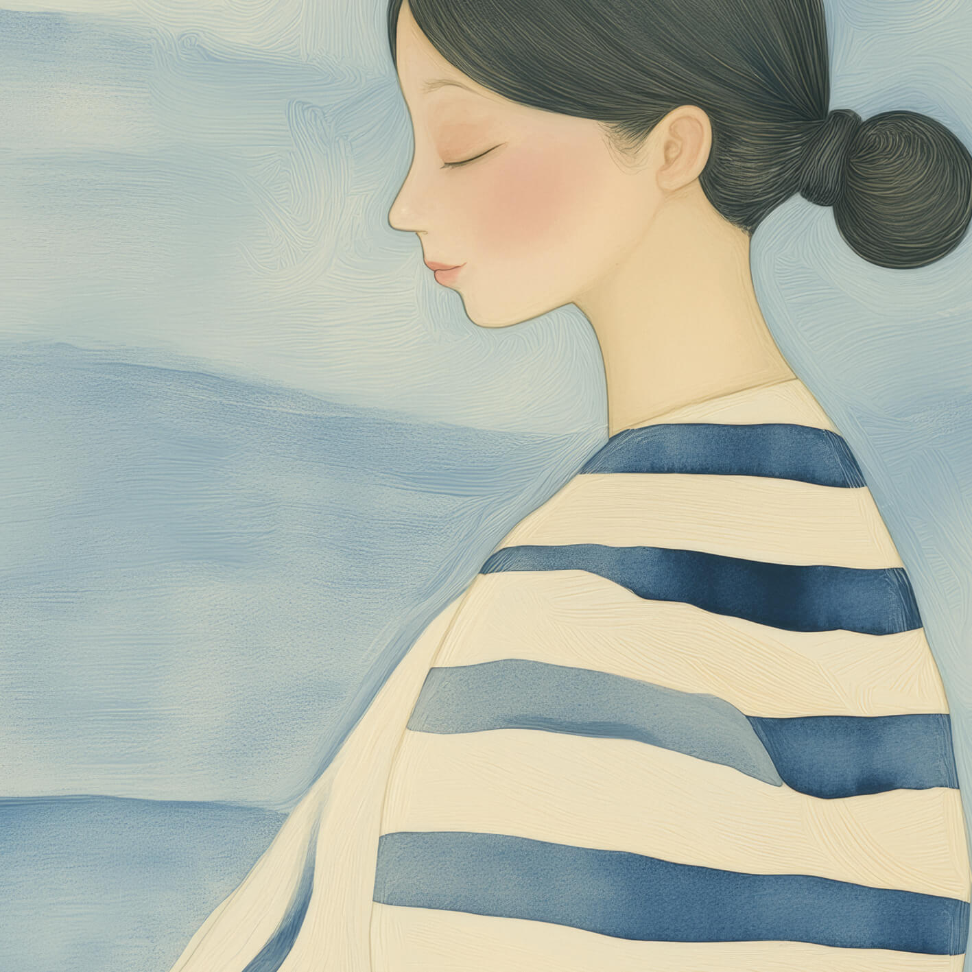 Ljuddämpande tavla - Drift in Blue