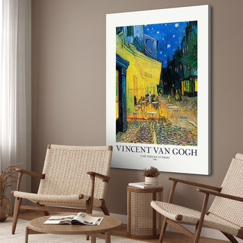 Canvastavla - Café Terrace At Night (80X120)