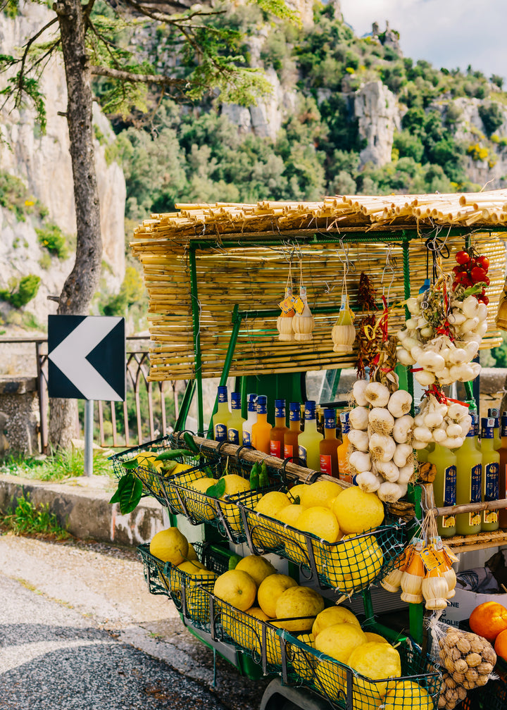 Canvastavla - Fruit Stand Delight (70x100)
