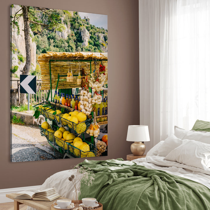Canvastavla - Fruit Stand Delight (70x100)
