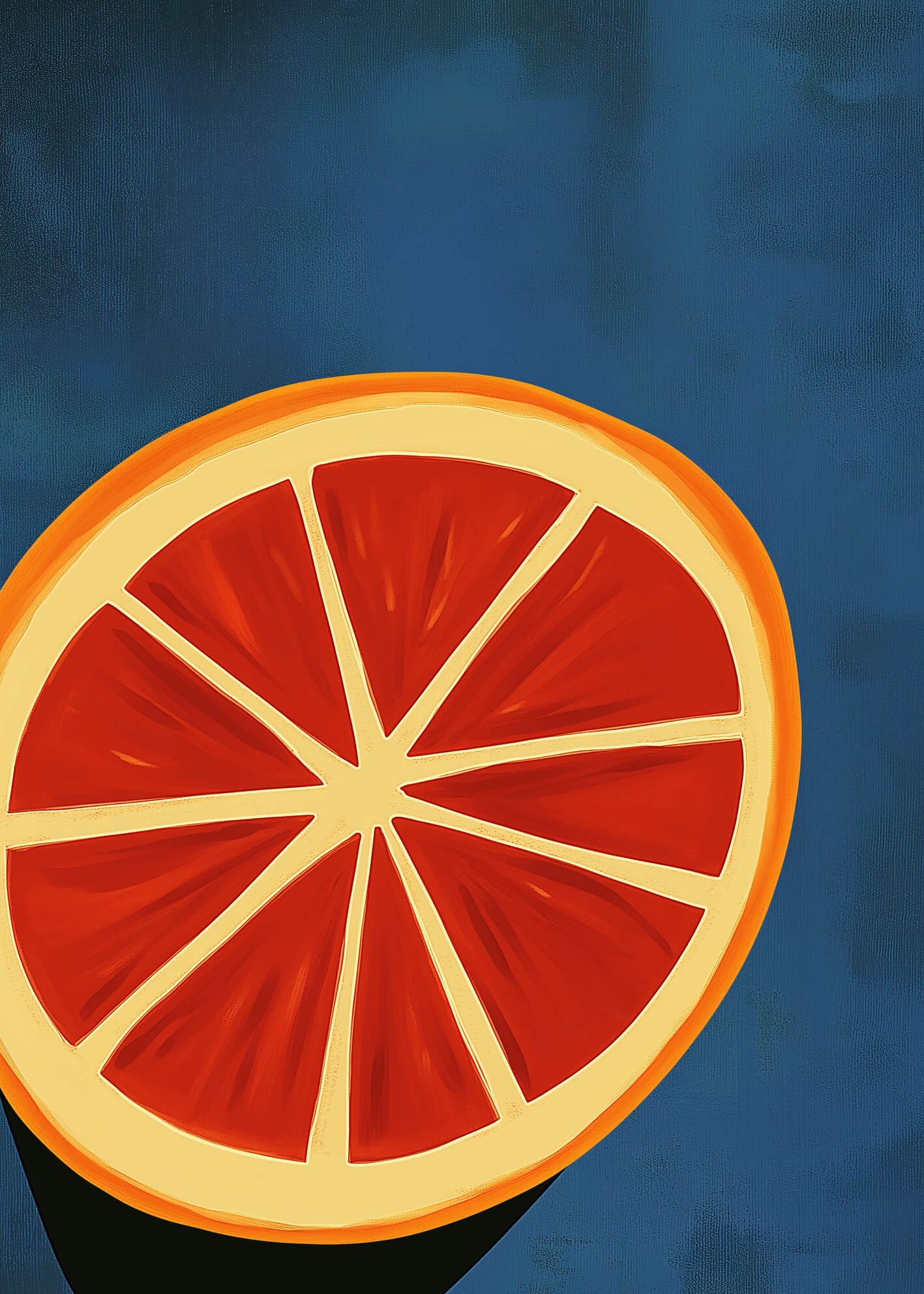 Ljuddämpande tavla - Midnight Citrus