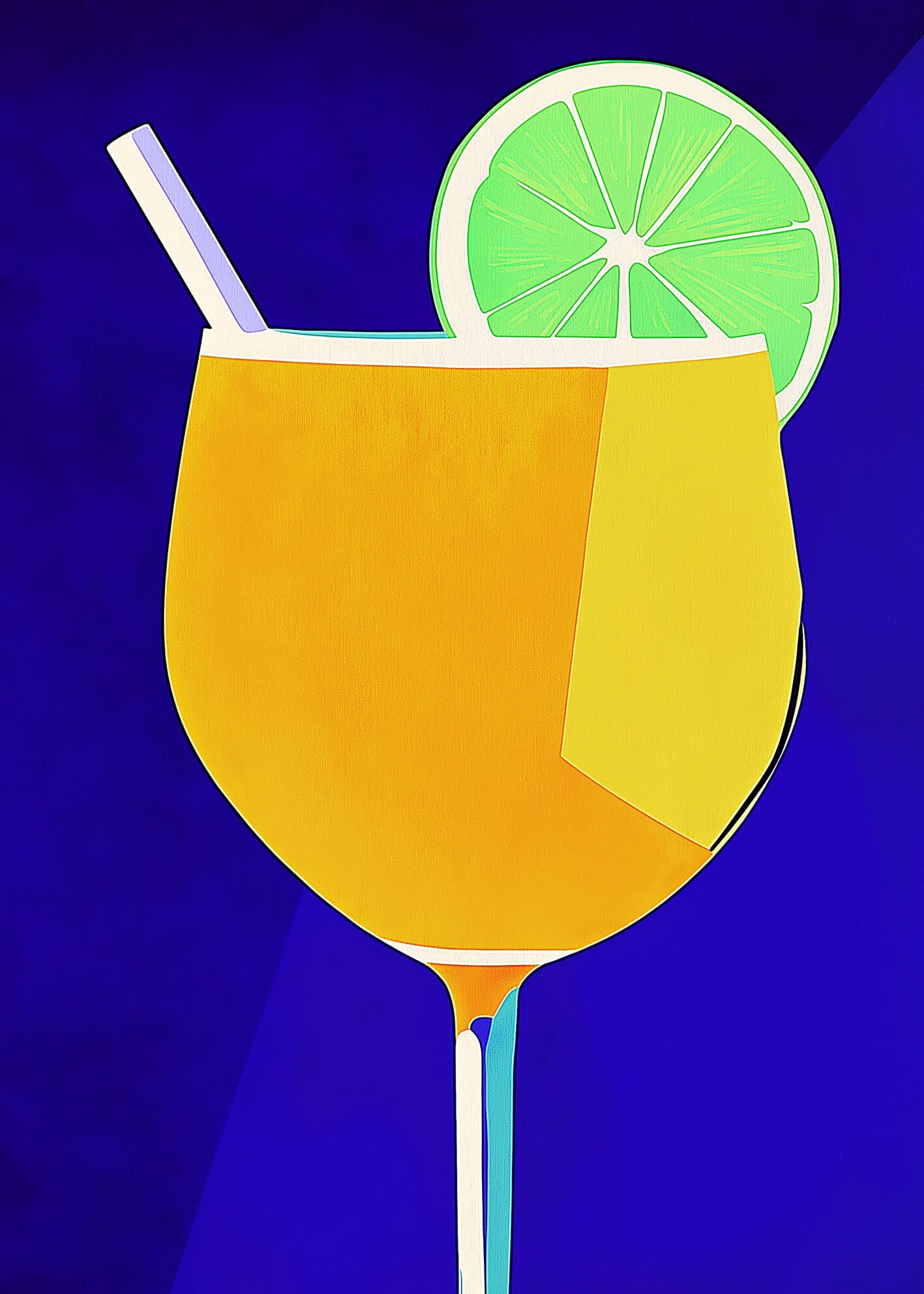 Ljuddämpande tavla - Citrus Cool