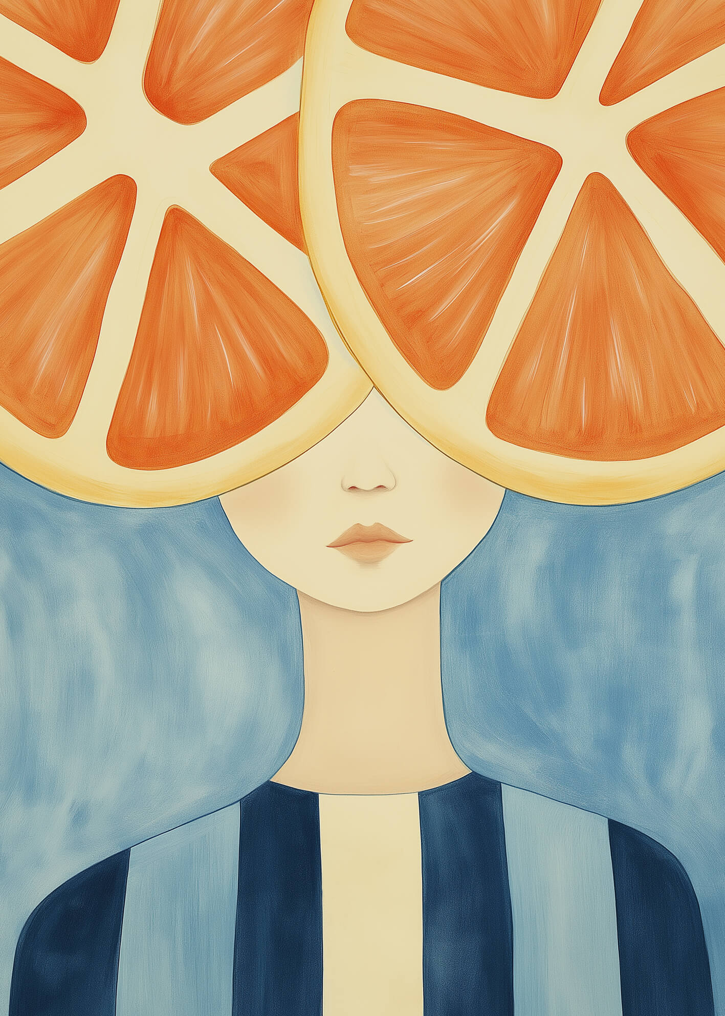 Ljuddämpande tavla - Orange Mind