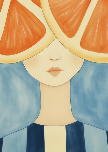 Ljuddämpande tavla - Orange Mind