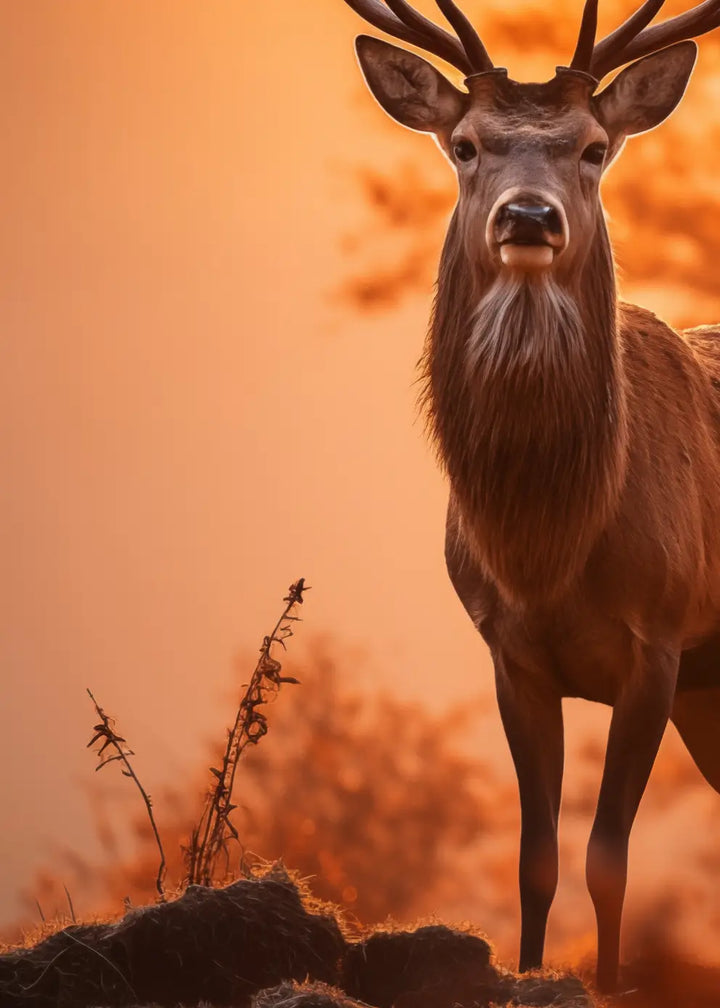Ljuddämpande tavla - Stag of Firelight