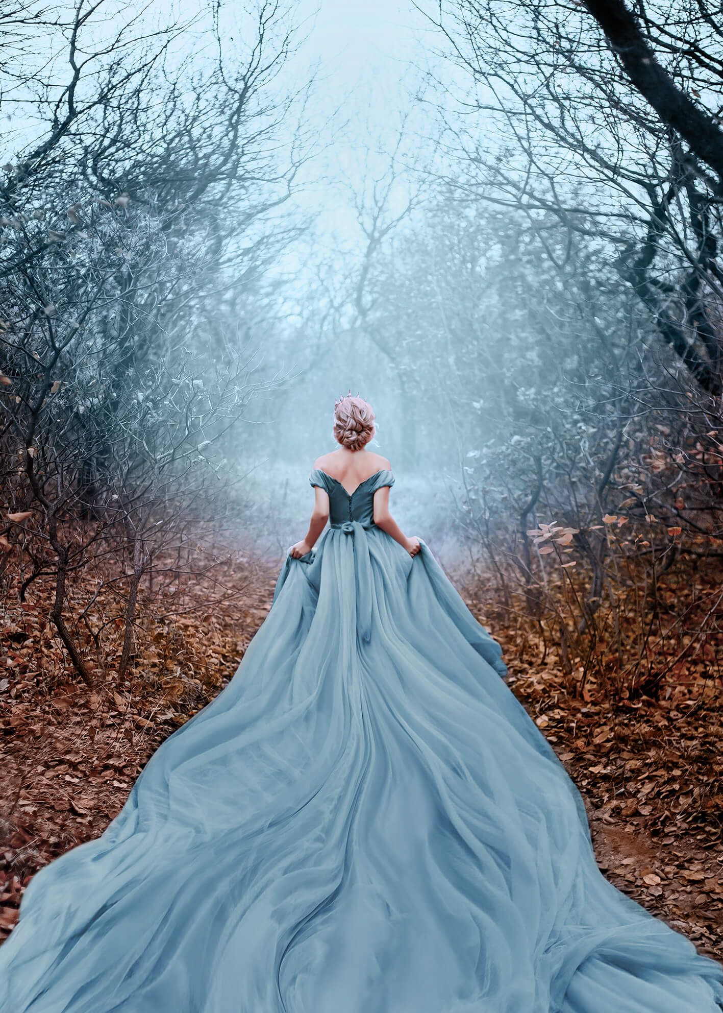 Canvastavla - Elsa in forest