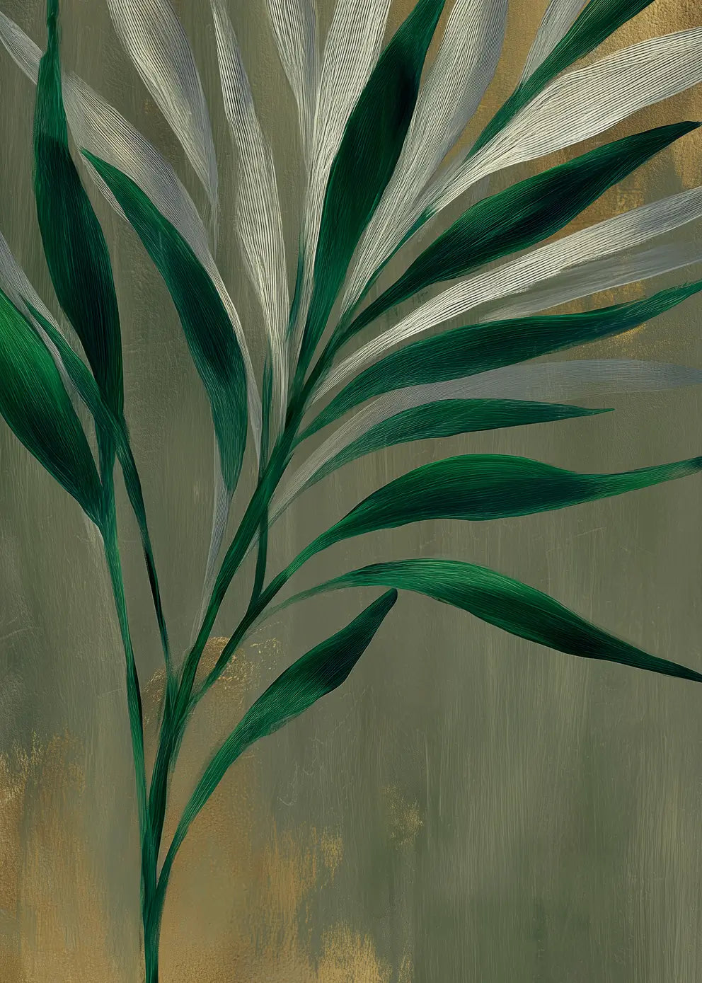 Ljuddämpande tavla - Emerald Foliage