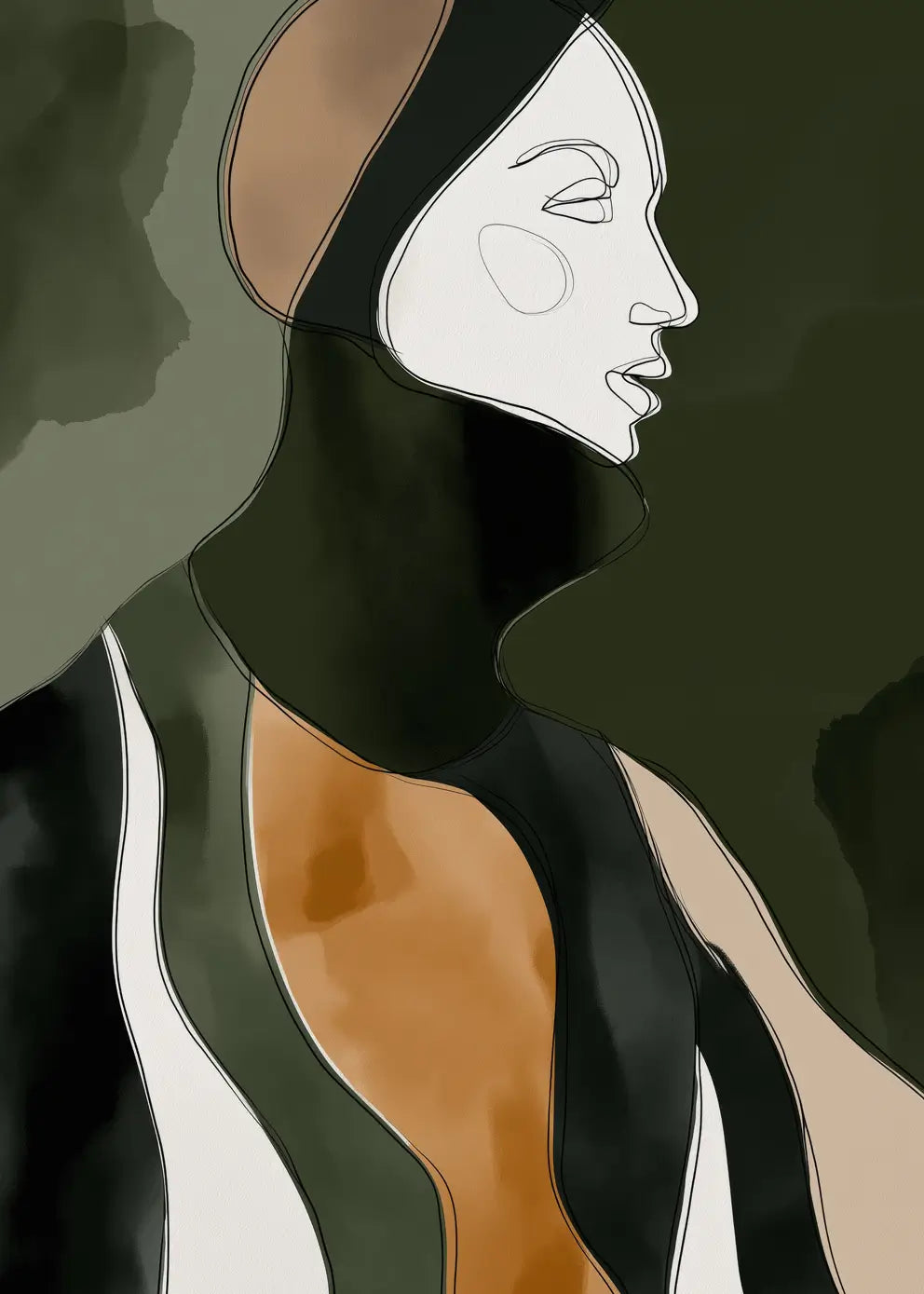 Ljuddämpande tavla - Forest Muse