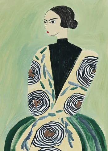 Ljuddämpande tavla - Emerald Couture
