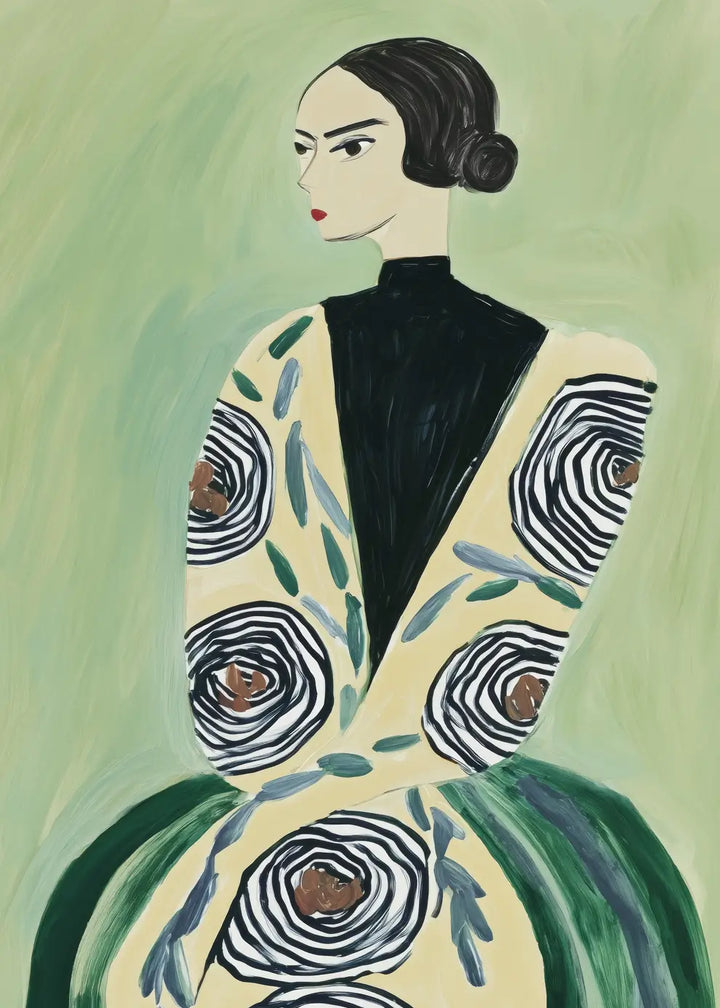 Ljuddämpande tavla - Emerald Couture