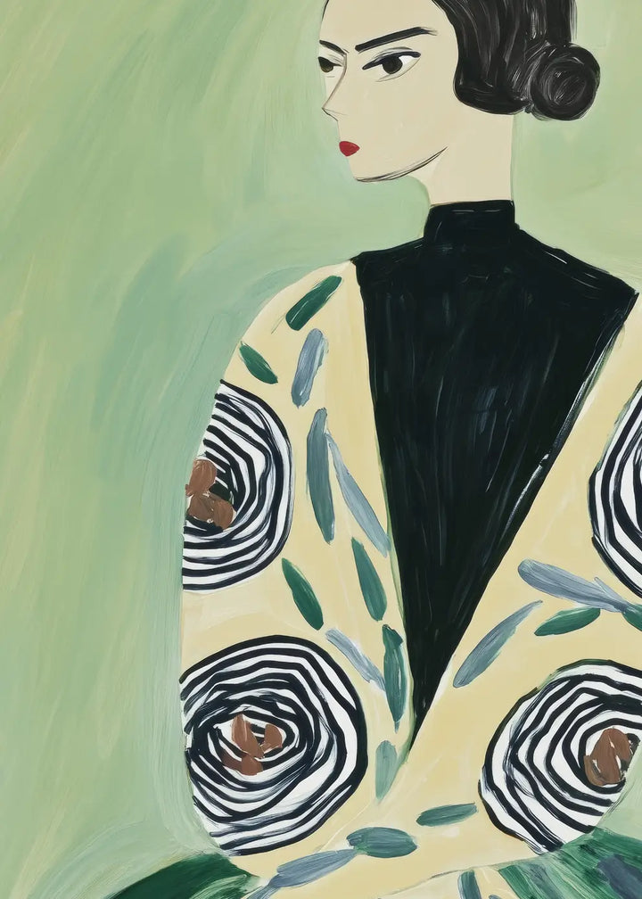 Ljuddämpande tavla - Emerald Couture