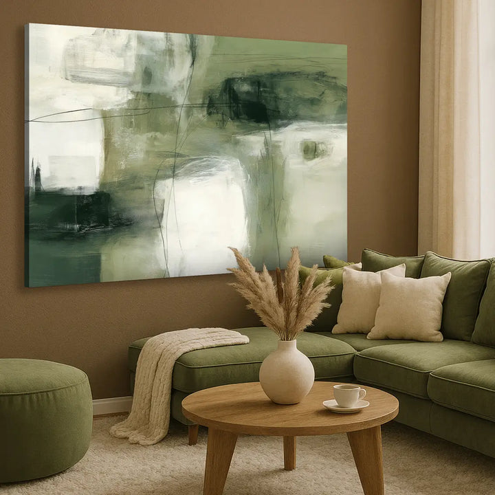 Ljuddämpande tavla - Sage Abstraction