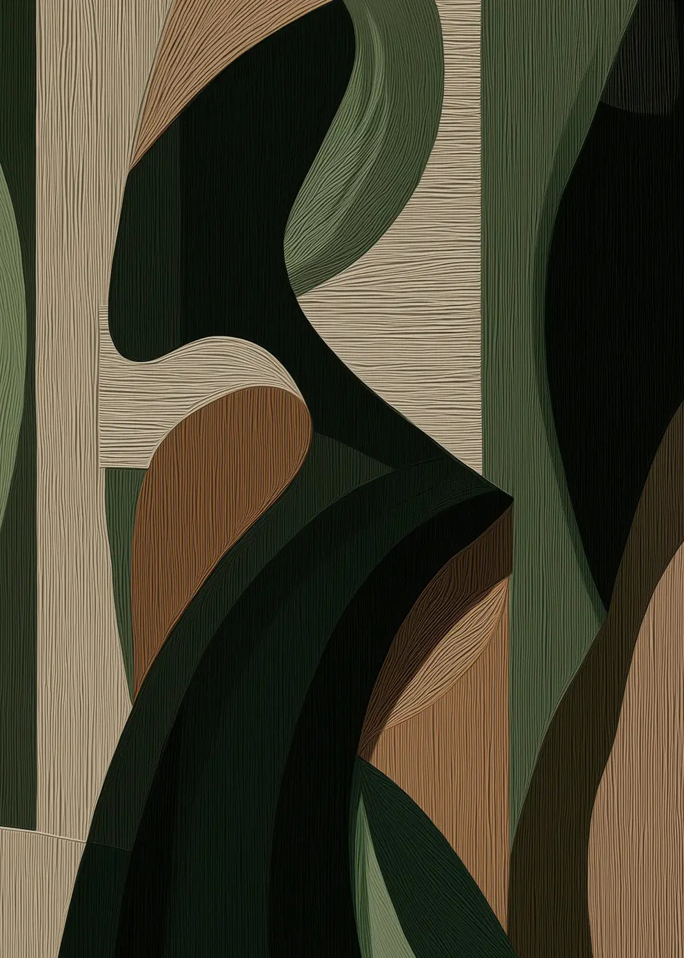 Ljuddämpande tavla - Striped Muse