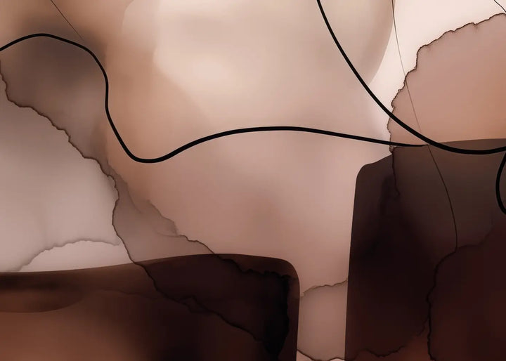 Ljuddämpande tavla - Abstract in Brown