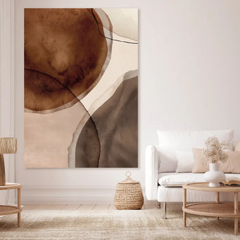 Ljuddämpande tavla - Brown Circles