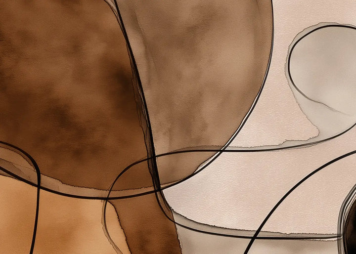 Ljuddämpande tavla - Brown Forms