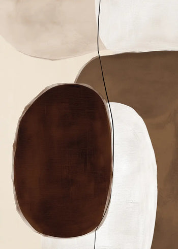 Ljuddämpande tavla - Abstract Oval