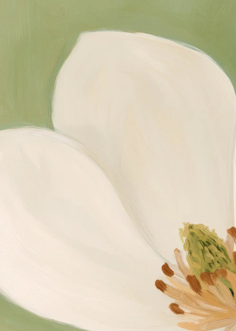 Ljuddämpande tavla - White Magnolia Bloom