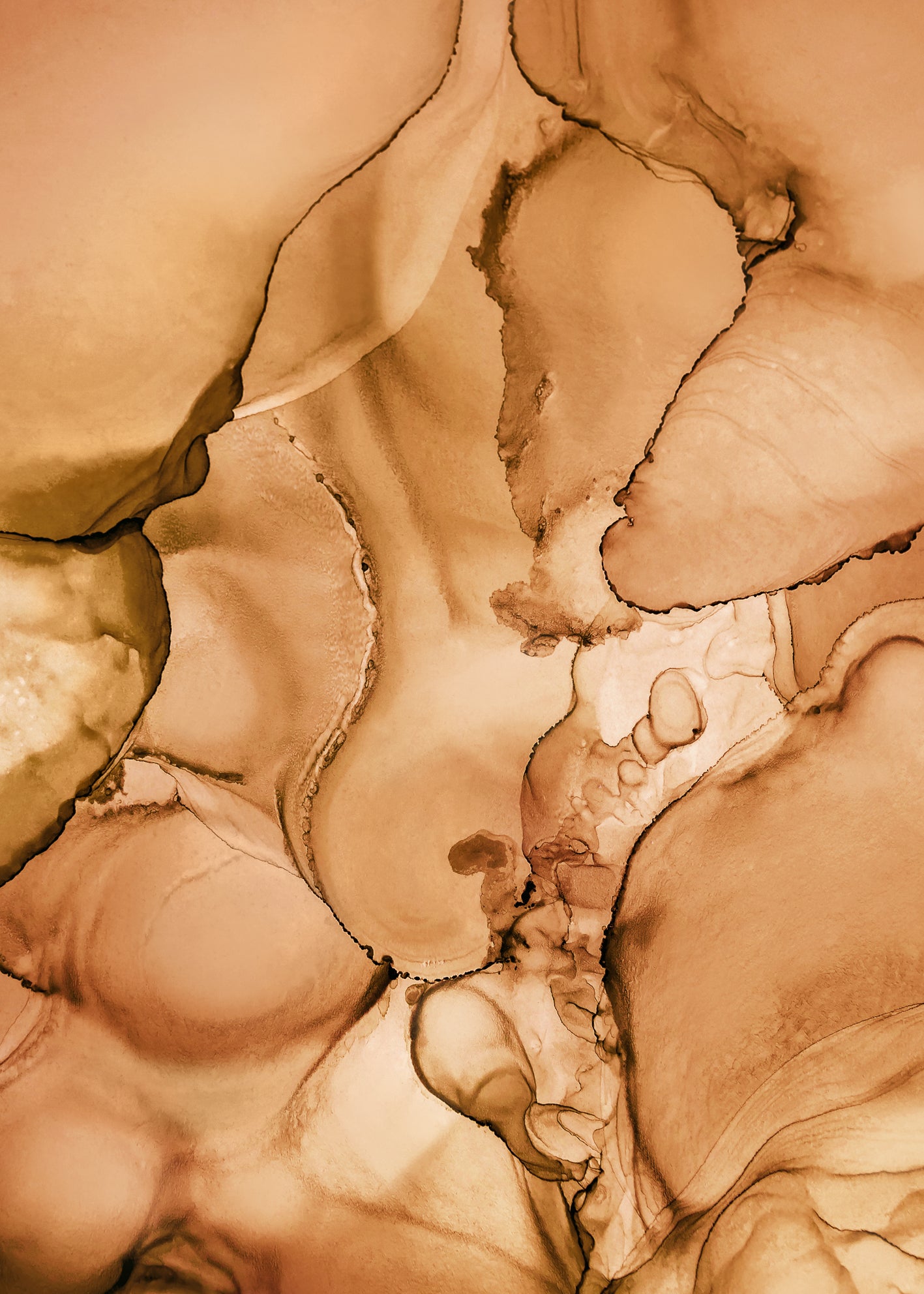 Canvastavla - Orange Marble