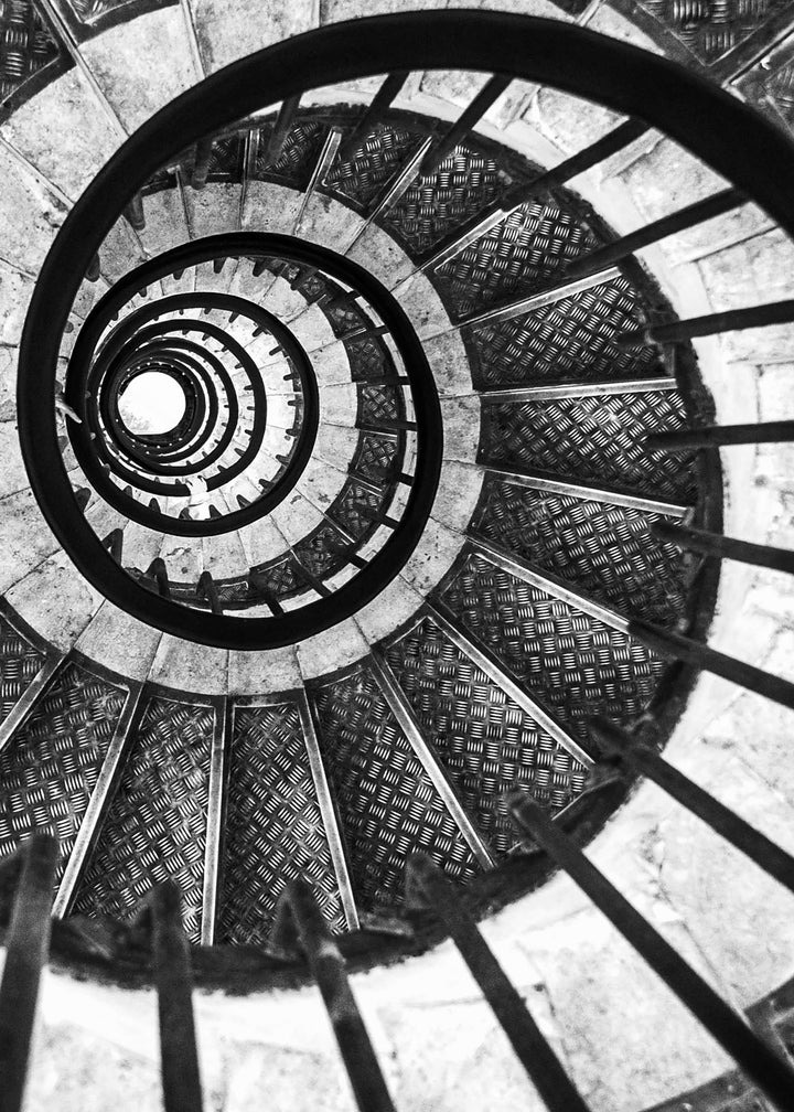 Canvastavla - Spiral Staircase Art