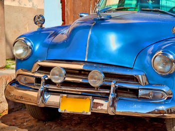 Canvastavla - Cuba cars