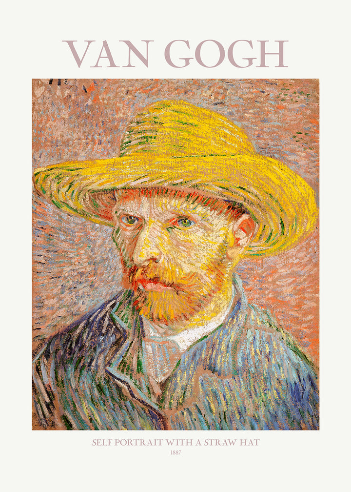 Canvastavla - Self-Portrait with a Straw Hat