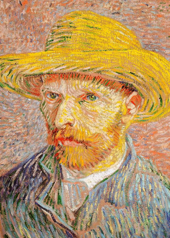 Canvastavla - Self-Portrait with a Straw Hat