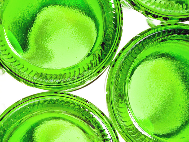 Canvastavla - Green bottles