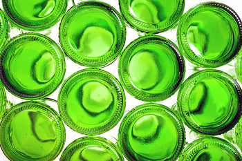 Canvastavla - Green bottles