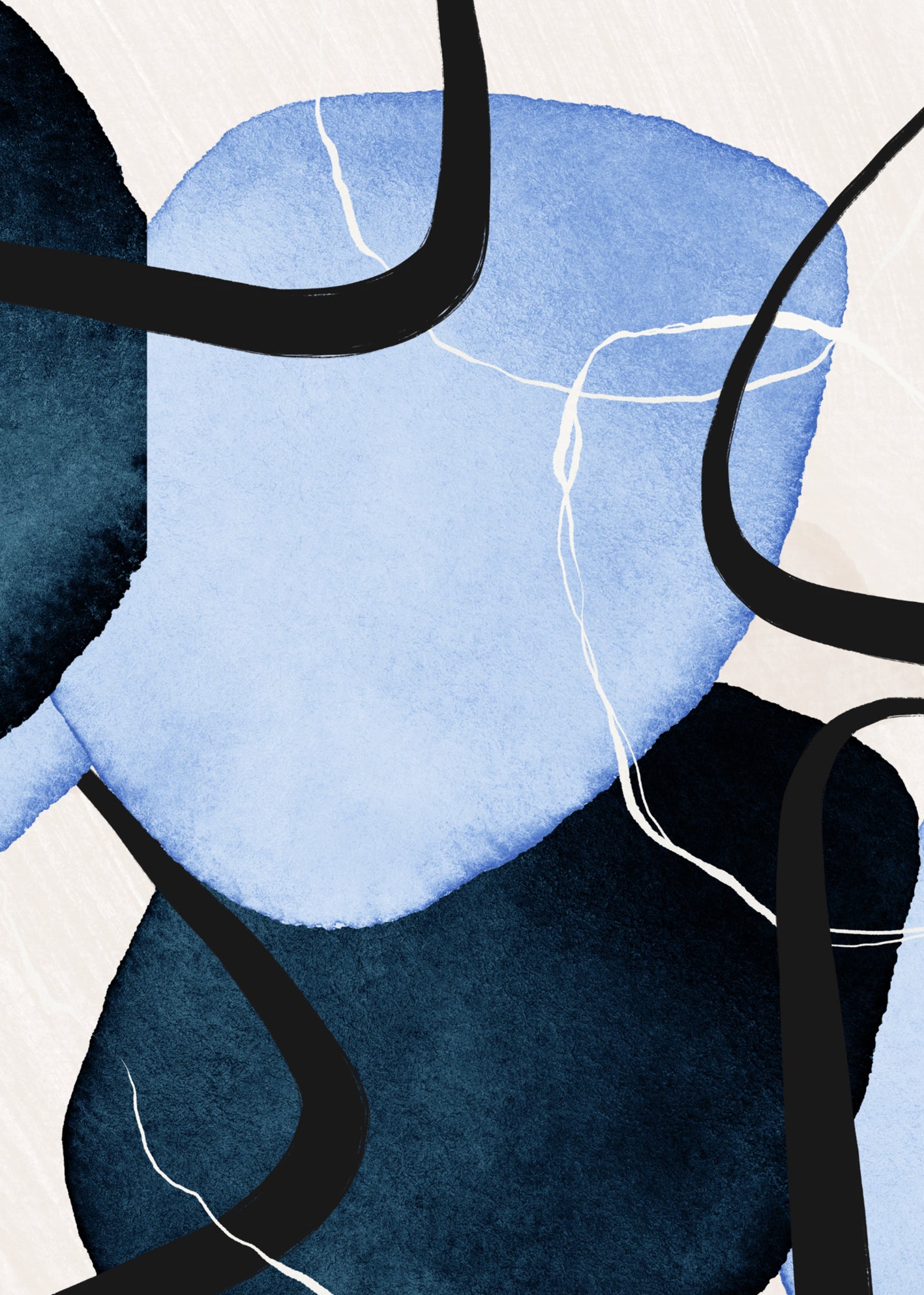 Ljuddämpande tavla - Abstract Aquatic No2