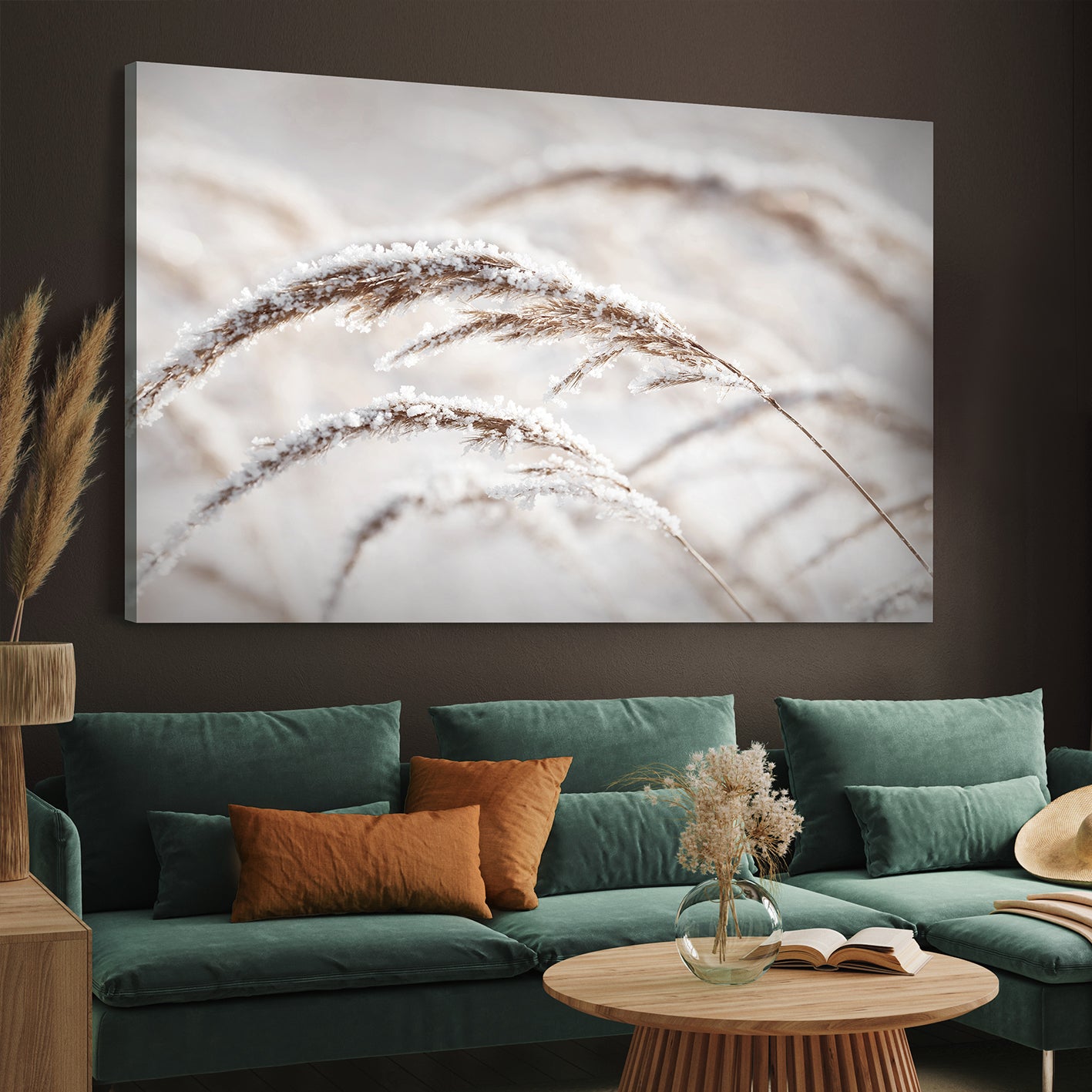 Ljuddämpande tavla - Grass in Winter