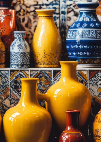 Canvastavla - Ceramic Serenity