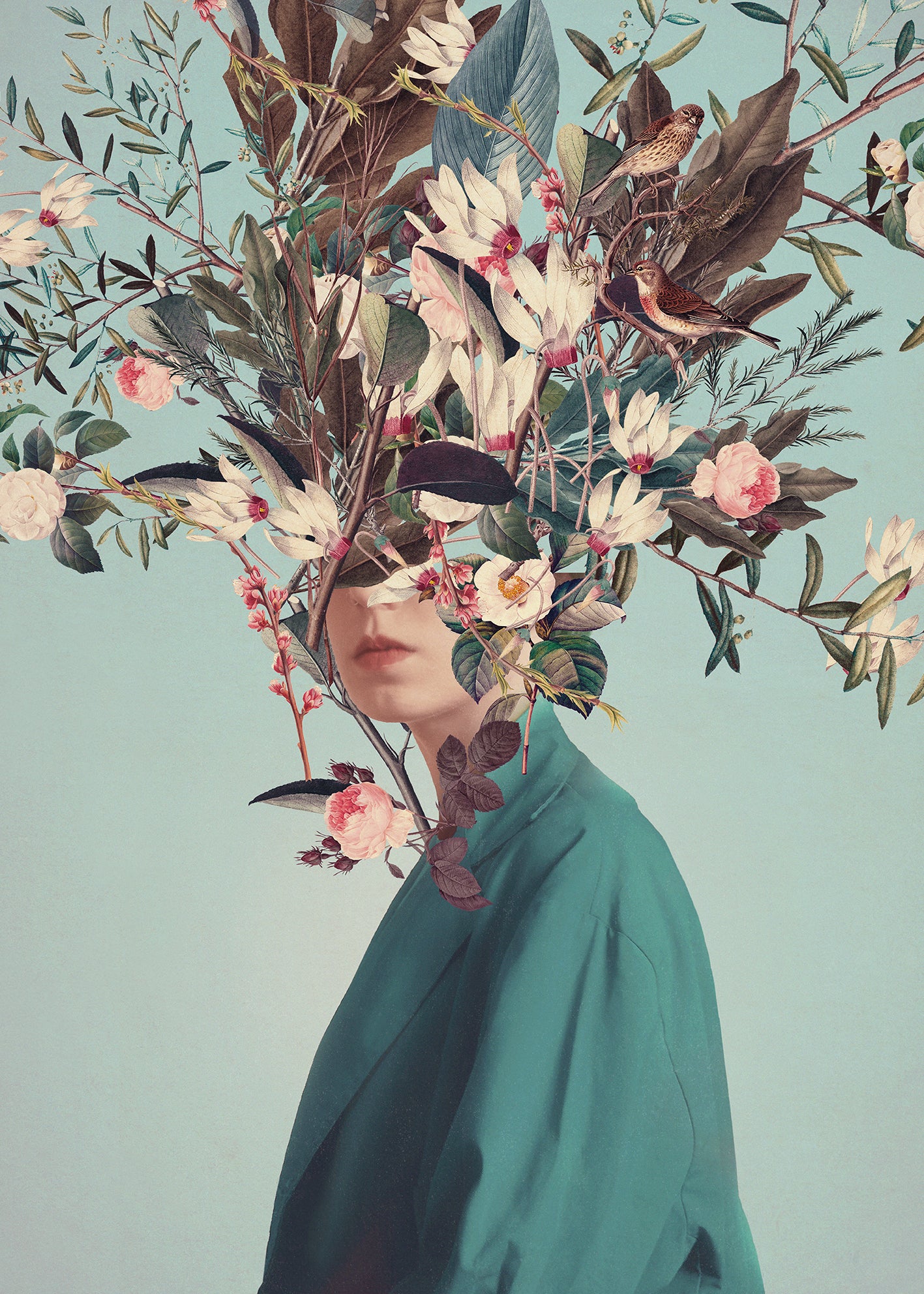 Canvastavla - The Flower Lady