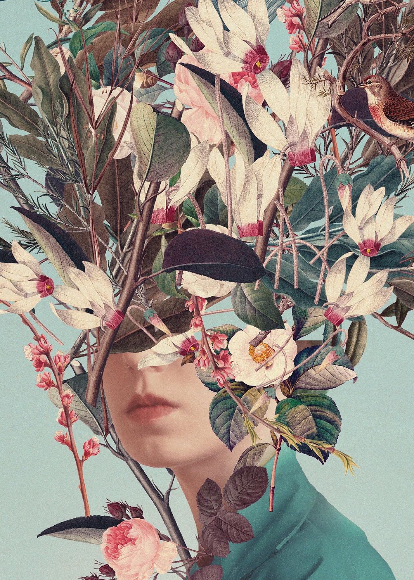 Canvastavla - The Flower Lady