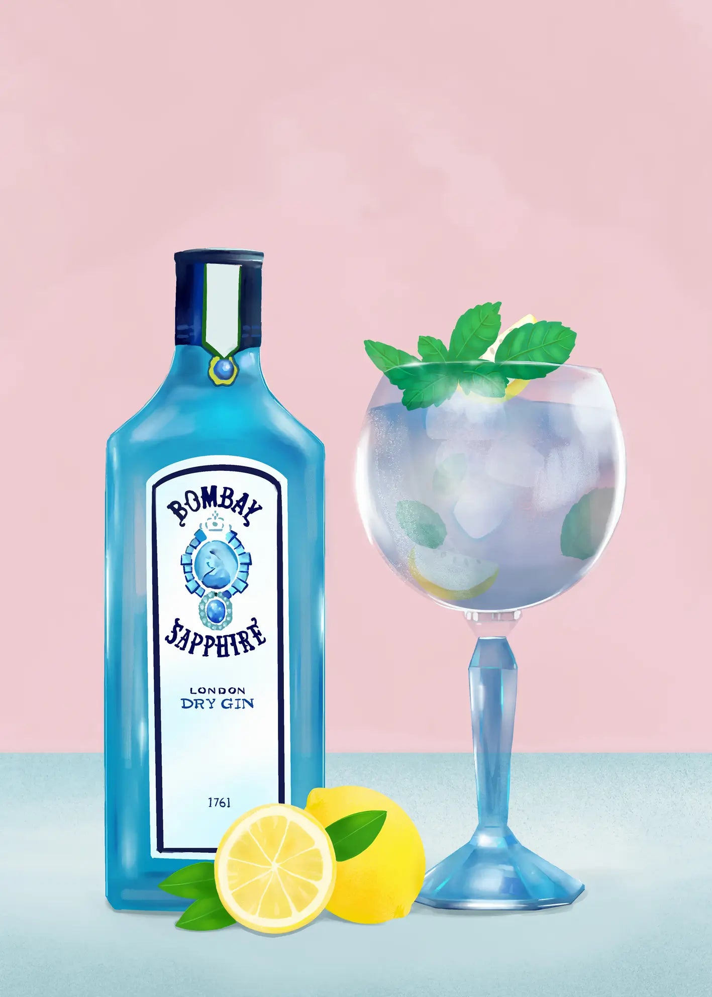 Canvastavla - Gin Elegance