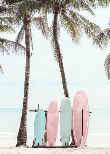 Canvastavla - Surfboards aesthetic