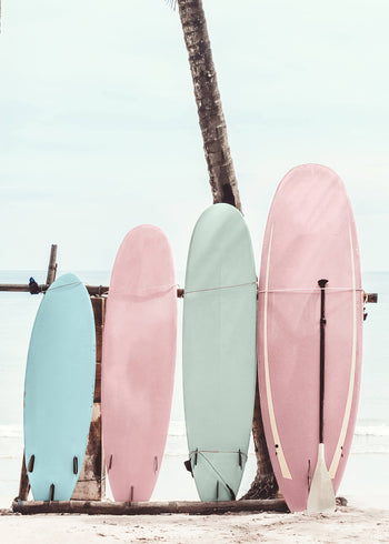 Canvastavla - Surfboards aesthetic