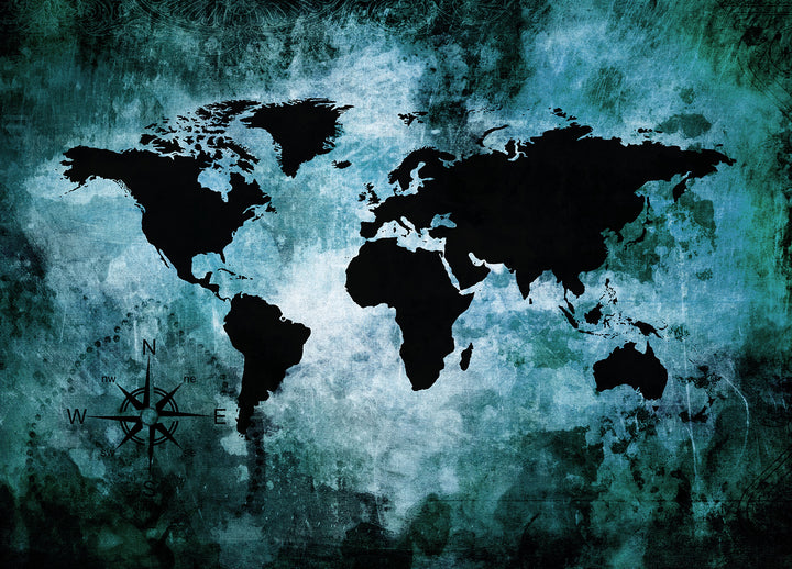 Canvastavla - The world map