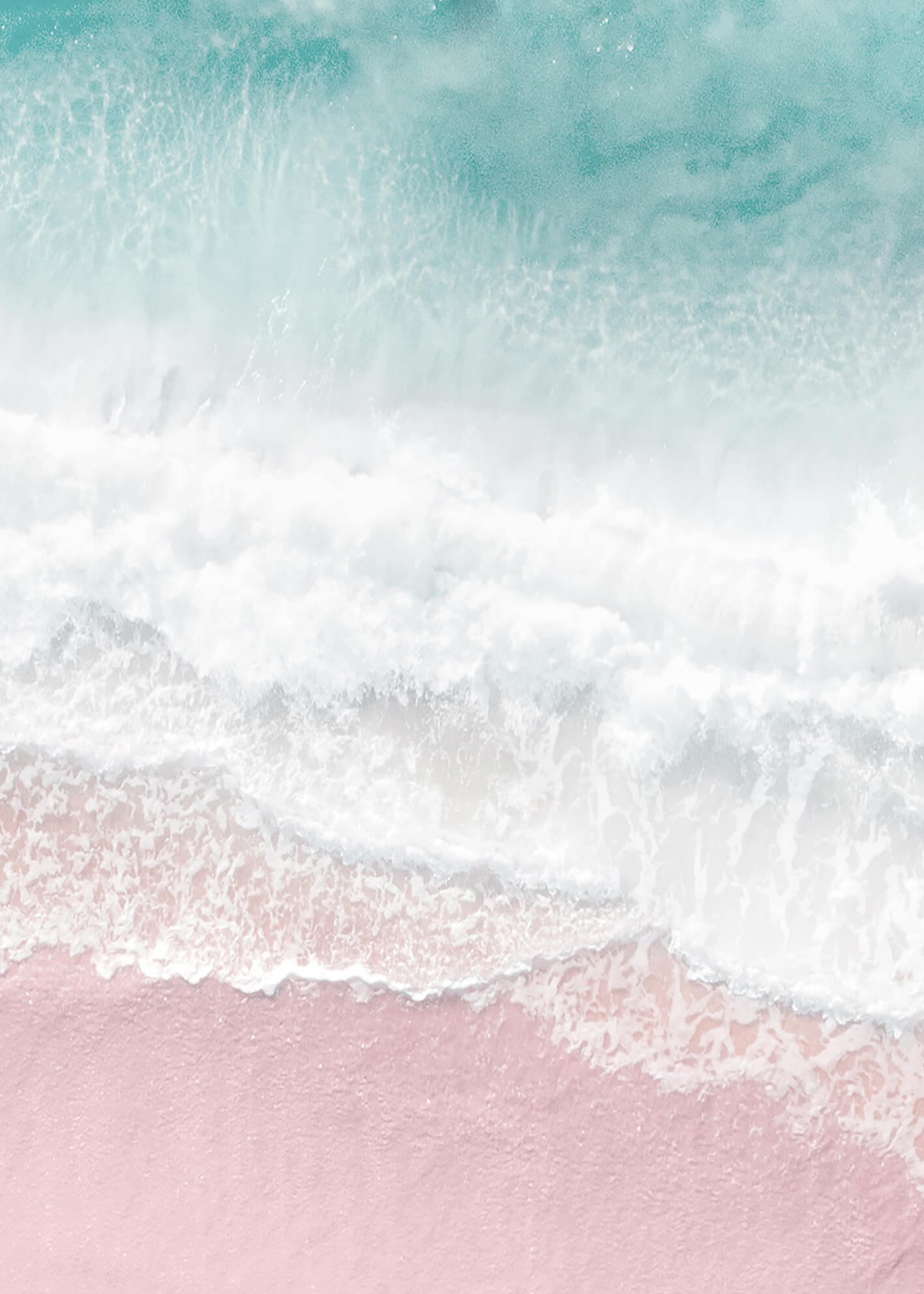 Canvastavla - Pink sand beach