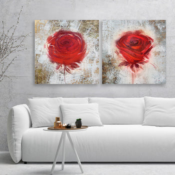 Abstrakt Oljemålning - Valentine