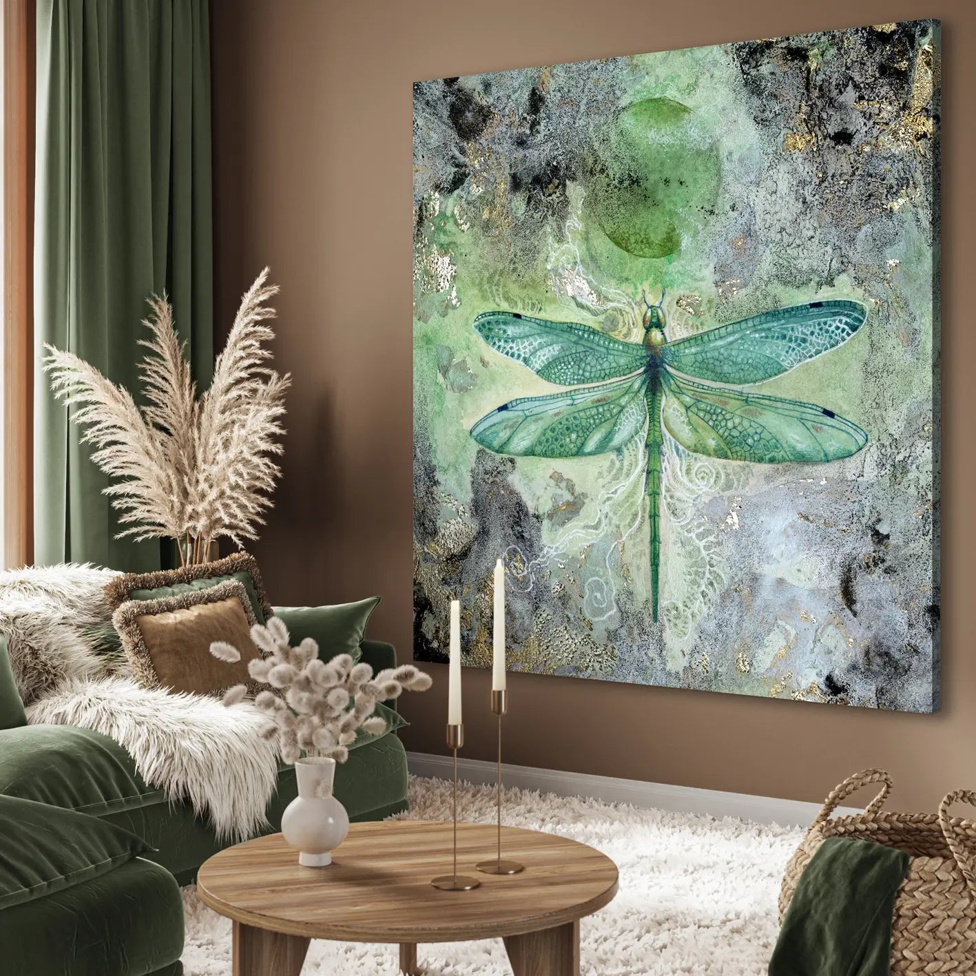 Canvastavla - Emerald Serenity
