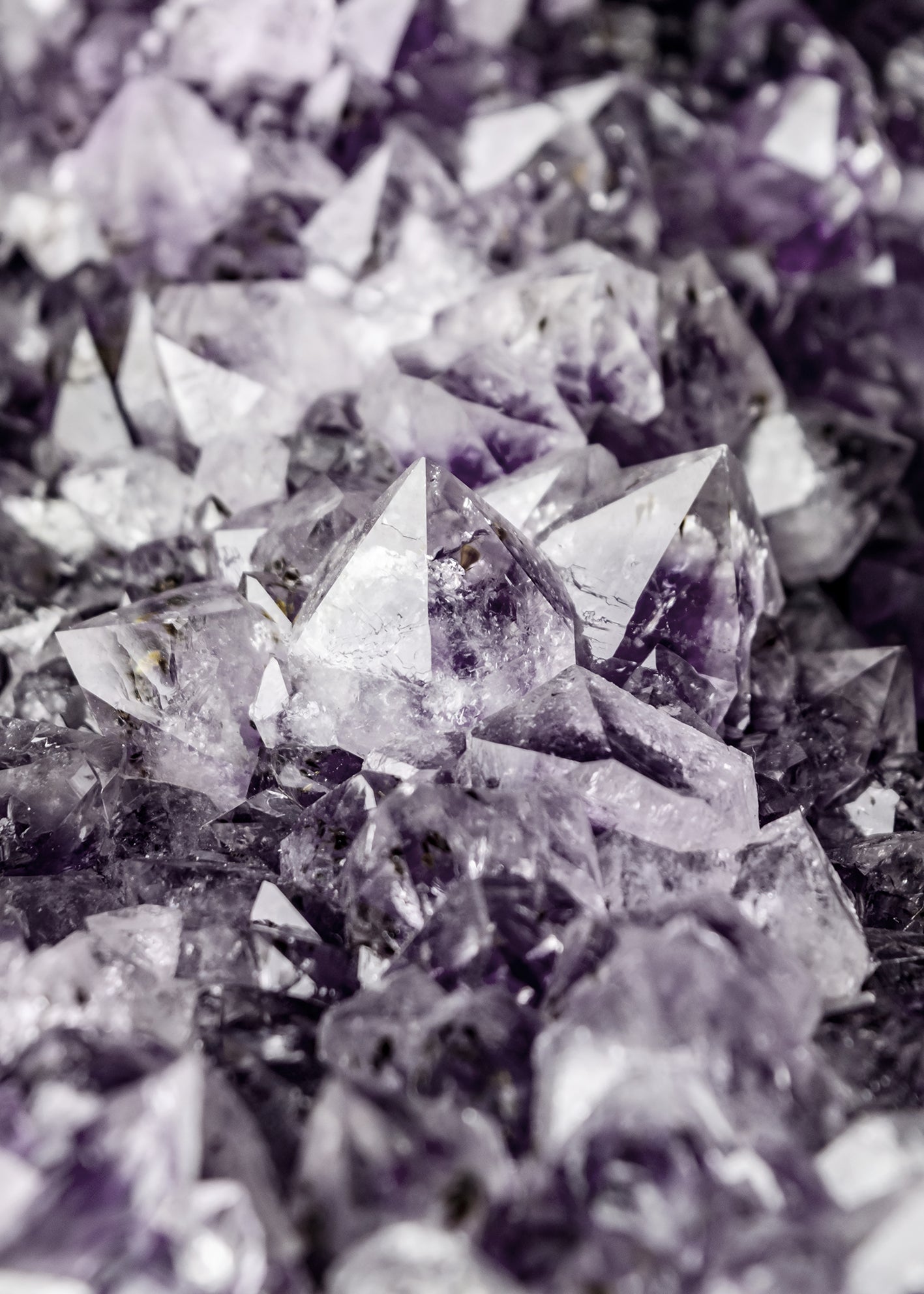 Canvastavla - Pruple Crystal