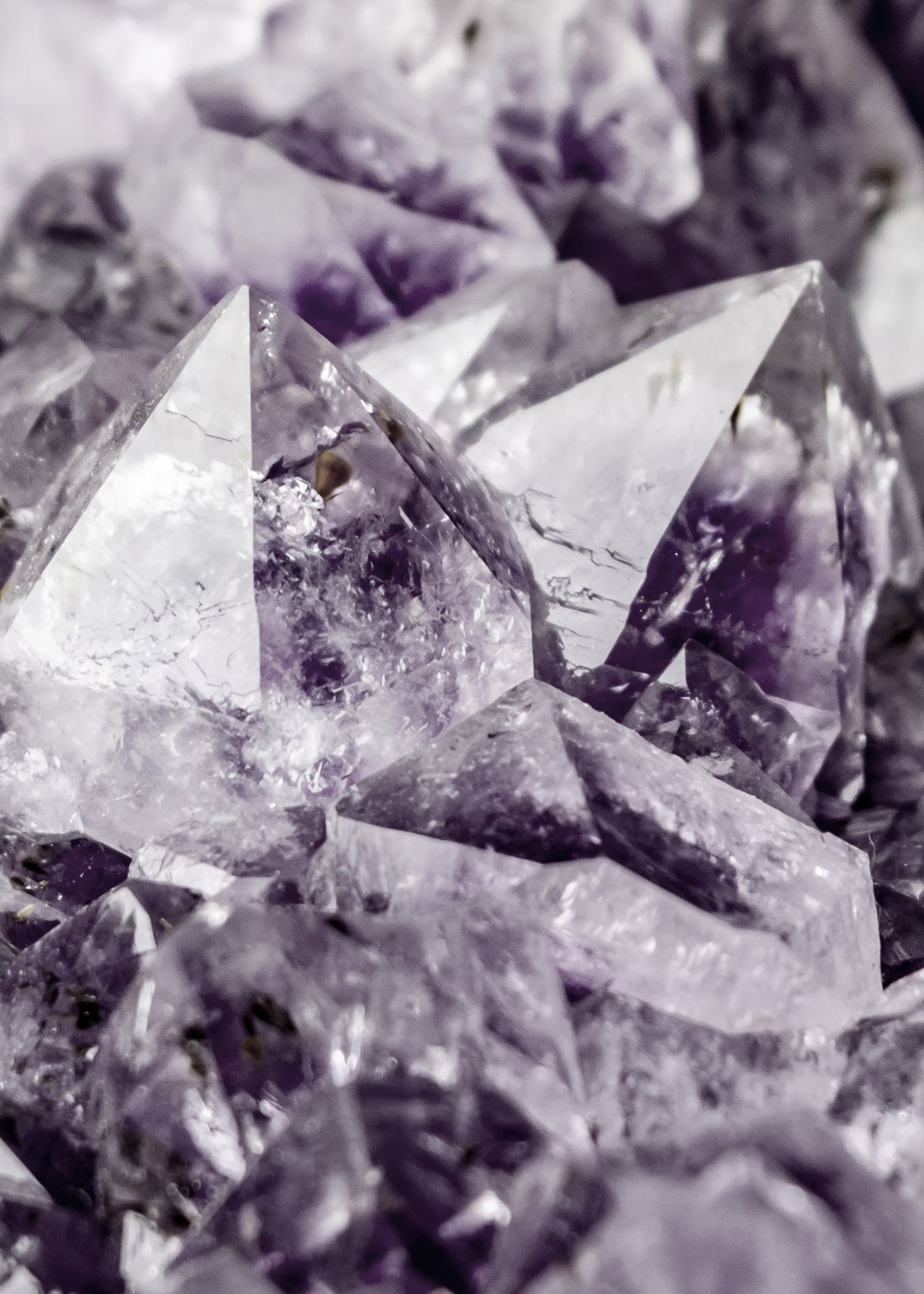 Canvastavla - Pruple Crystal