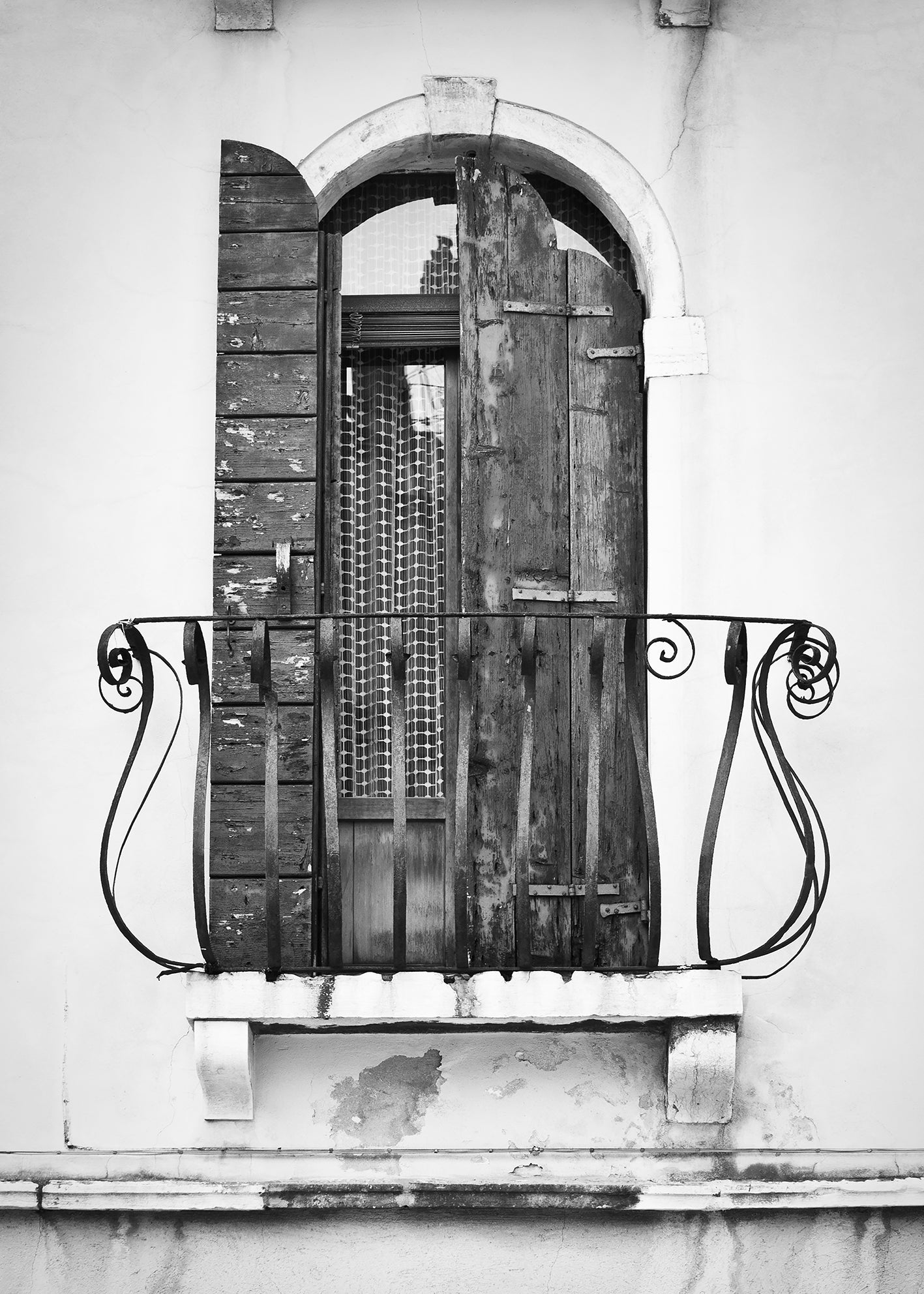 Canvastavla - Balcony Venice
