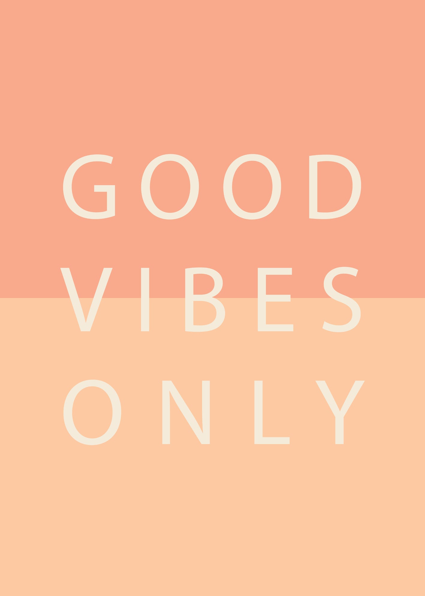 Canvastavla - Good Vibes Only